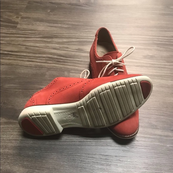 Cole Haan Red Suede Fashion Tennis Shoe - Picture 3 of 3